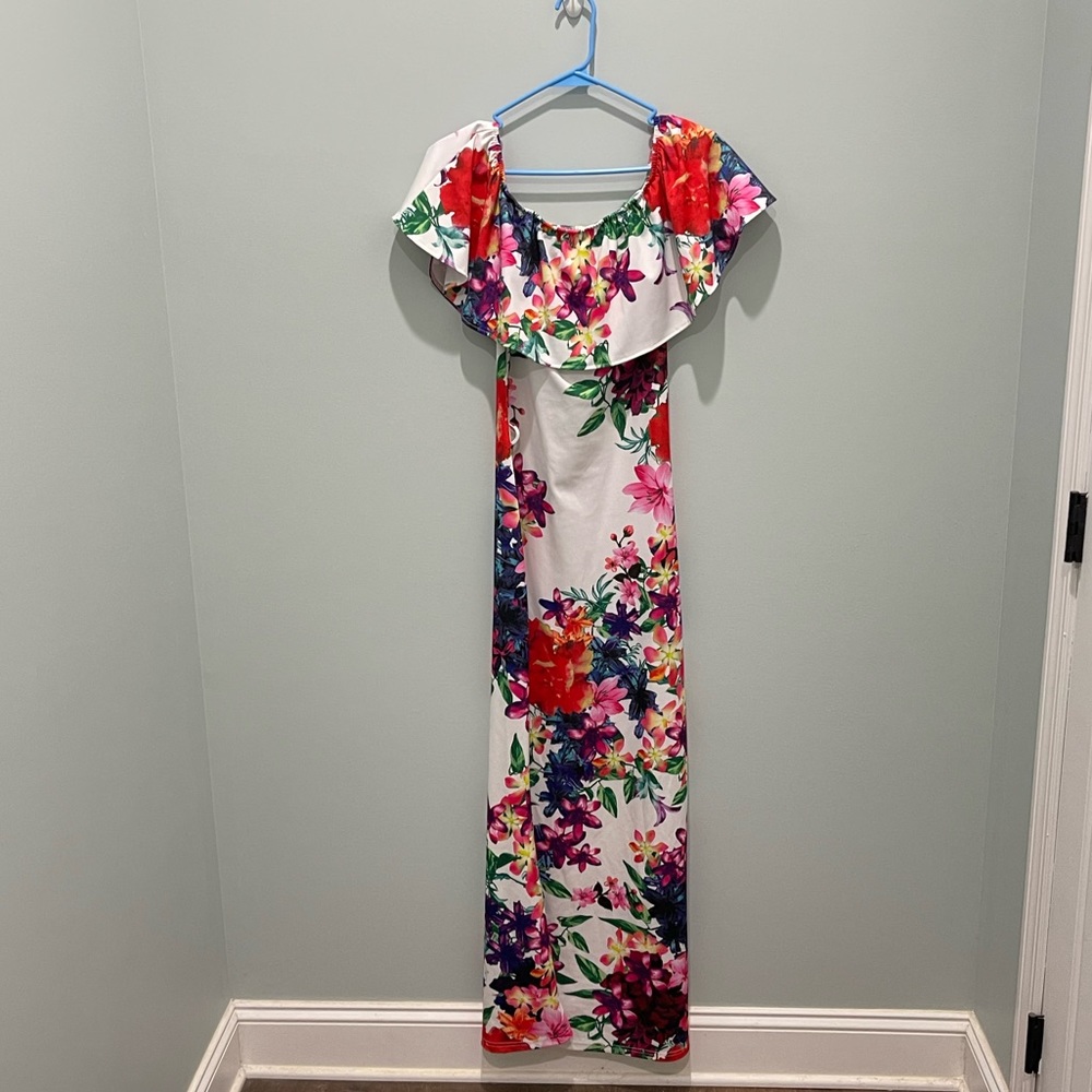 womens summer flowered dress